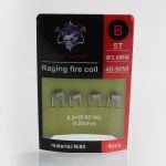 Demon Killer Raging Fire Coil B Ni80 Heating Wire - 0.3 + (0.08 x 48), 0.25 Ohm (4 PCS)