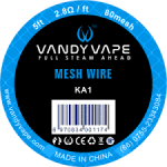 VANDY VAPE KA1 MESH WIRE 80mesh 5ft